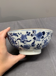A collection of 17 Chinese blue and white wares, Kangxi/Qianlong