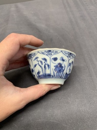 A collection of 17 Chinese blue and white wares, Kangxi/Qianlong