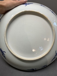 A Chinese blue and white 'execution' dish, Kangxi
