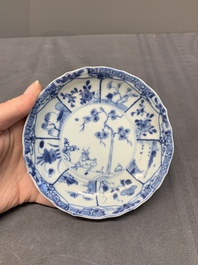 A collection of 17 Chinese blue and white wares, Kangxi/Qianlong
