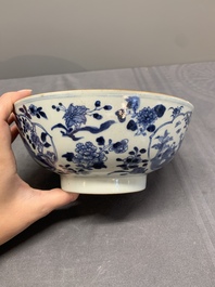 A collection of 17 Chinese blue and white wares, Kangxi/Qianlong
