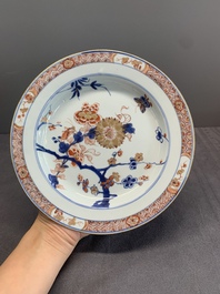 Seven Chinese Imari-style 'flowers and insects' plates, Kangxi/Yongzheng
