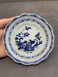 A varied collection of Chinese blue and white, and famille rose tea wares, Qianlong