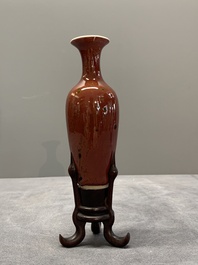 A collection of four Chinese monochrome-glazed ware, Kangxi and Qianlong mark, 19/20th C.