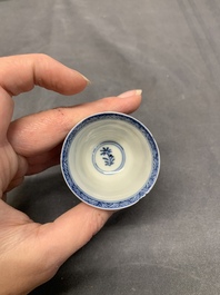 A collection of 17 Chinese blue and white wares, Kangxi/Qianlong