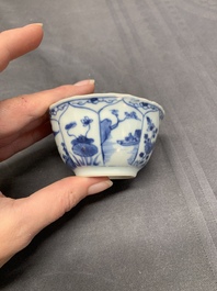 A collection of 17 Chinese blue and white wares, Kangxi/Qianlong