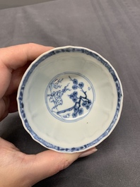 A collection of 17 Chinese blue and white wares, Kangxi/Qianlong