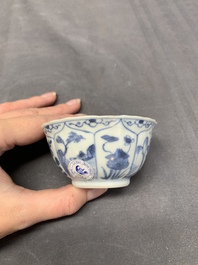 A collection of 17 Chinese blue and white wares, Kangxi/Qianlong