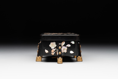 Ten various Japanese lacquerwares, Meiji, 19th C.