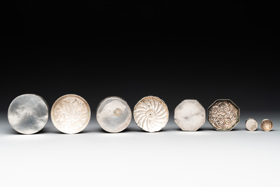 A varied collection of Chinese and Thai silverware, 19/20th C.