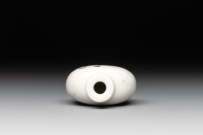A Chinese famille rose 'grasshopper' snuff bottle, Daoguang mark and of the period