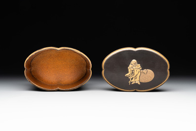 Ten various Japanese lacquerwares, Meiji, 19th C.
