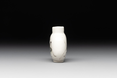 A Chinese famille rose 'grasshopper' snuff bottle, Daoguang mark and of the period