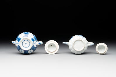 A varied collection of 13 Chinese blue and white wares, Kangxi/Qianlong