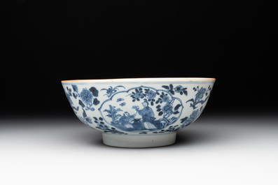A collection of 17 Chinese blue and white wares, Kangxi/Qianlong