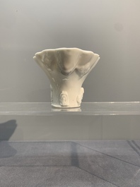 Seven Chinese Dehua blanc de Chine wares, 18th C. and later
