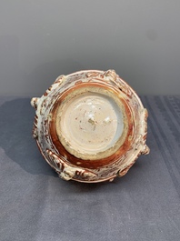 A rare Hispano-Moresque lustre-glazed basket and a porringer, 16/17th C.