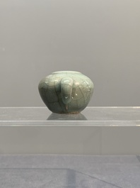 A Chinese Longquan celadon water dropper, Song