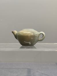 A Chinese Longquan celadon water dropper, Song
