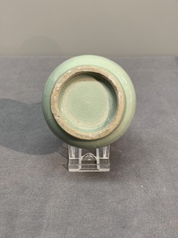 A Chinese Longquan celadon bottle vase, Song