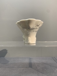 Seven Chinese Dehua blanc de Chine wares, 18th C. and later