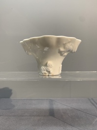 Seven Chinese Dehua blanc de Chine wares, 18th C. and later