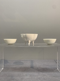 Seven Chinese Dehua blanc de Chine wares, 18th C. and later
