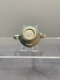 A Chinese Longquan celadon water dropper, Song