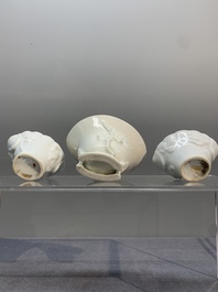 Seven Chinese Dehua blanc de Chine wares, 18th C. and later