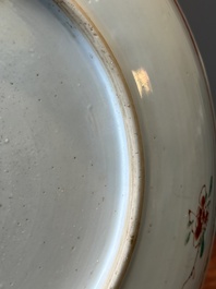A pair of Chinese famille verte 'Xi Xiang Ji' dishes, Kangxi