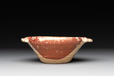 A rare Hispano-Moresque lustre-glazed basket and a porringer, 16/17th C.