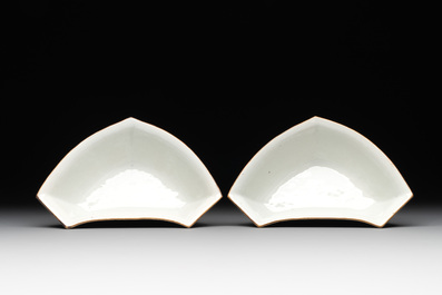 A Chinese famille rose nine-piece sweetmeat or rice table set, Tongzhi mark, 19th C.