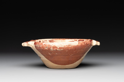 A rare Hispano-Moresque lustre-glazed basket and a porringer, 16/17th C.