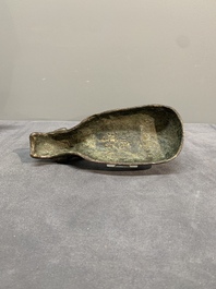 Two Chinese bronze buffalo-form vessels and covers, 'xizun 犧尊', Ming
