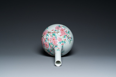A Chinese famille rose bottle vase with floral design, Yongzheng mark, Republic