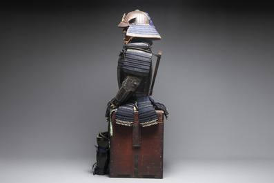 An impressive Japanese samurai armor, Edo period, first half 18th C.