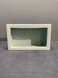 A pair of Chinese celadon-glazed jardini&egrave;res, Yongzheng mark, Republic