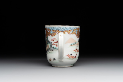 12 Chinese famille rose tea wares, Yongzheng and later