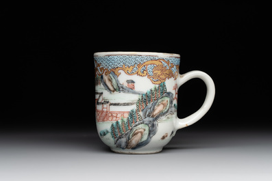 12 Chinese famille rose tea wares, Yongzheng and later