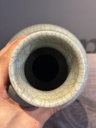 A Chinese ge-type double gourd vase, 19th C.