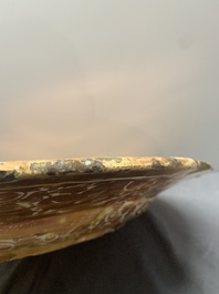 A massive Spanish Hispano-Moresque lustreware 'double eagle' dish, Manises, early 17th C.