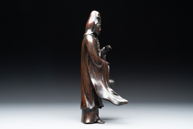 A Japanese bronze Kannon, Meiji, 19/20th C.
