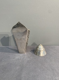 A varied collection of eight silver betel chewing utensils, Southeast Asia, 19/20th C.