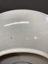 A fine Chinese famille verte 'court ladies' dish, Kangxi