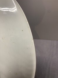 A Chinese famille verte 'warrior' dish, Kangxi