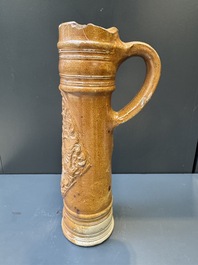A Raeren stoneware 'Schnelle' with the coat of arms of the Holy Roman Emperor Rudolph II, dated 1583