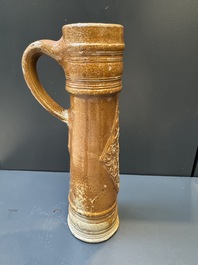 A Raeren stoneware 'Schnelle' with the coat of arms of the Holy Roman Emperor Rudolph II, dated 1583