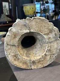 A large Chinese Dehua blanc de Chine Guanyin, He Chaozong and Xuande mark, Republic