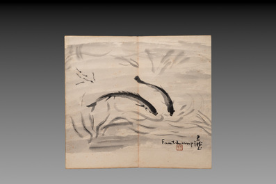 Fang Junbi 方君璧 (1898-1986): 'Album of paintings', ink and colour on paper
