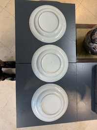 A Chinese Canton famille rose 62-piece Scottish market Ormiston armorial tea service, 19th C.